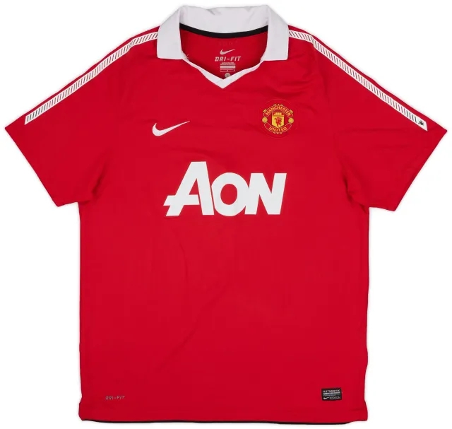 Nike 2010-11 Manchester United Home Shirt - 4/10 - (L)