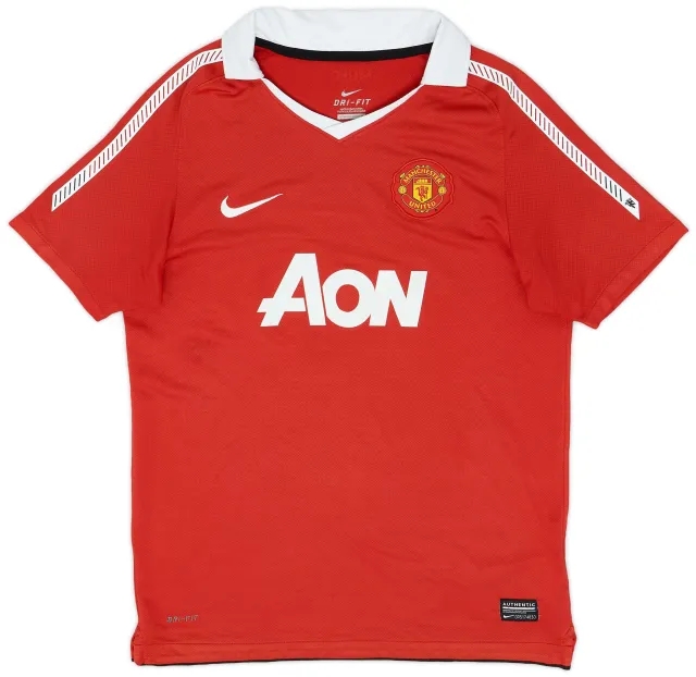 Nike 2010-11 Manchester United Home Shirt - 7/10 - (L.Boys)