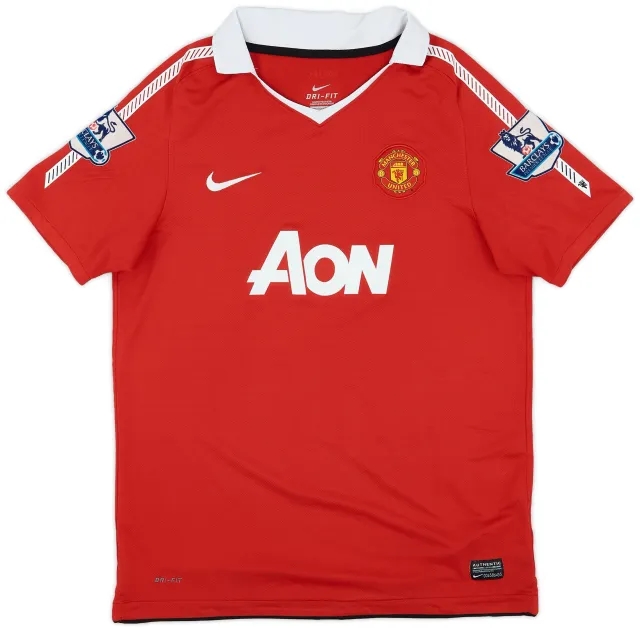 Nike 2010-11 Manchester United Home Shirt - 8/10 - (XL.Boys)