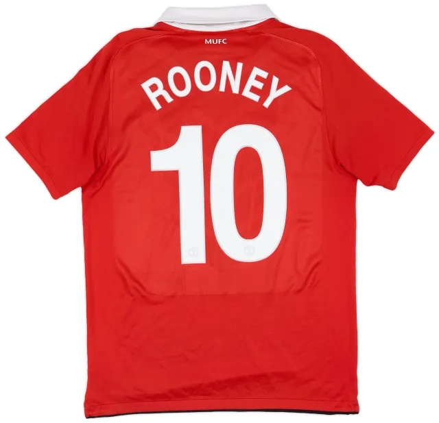 Nike 2010-11 Manchester United Home Shirt Rooney #10 - 5/10 - (M)