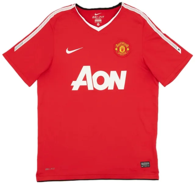 Nike 2010-11 Manchester United Home Shirt - 4/10 - (M)