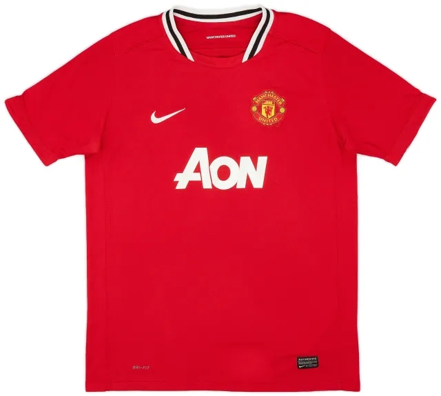 Nike 2011-12 Manchester United Home Shirt - 8/10 - (XL.Boys)