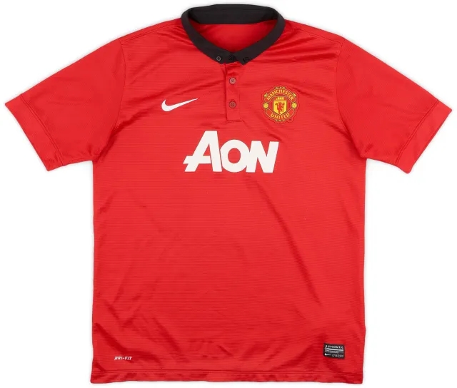Nike 2013-14 Manchester United Home Shirt - 8/10 - (XL.Boys)
