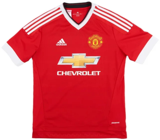adidas 2015-16 Manchester United Home Shirt - 8/10 - (XL.Boys)
