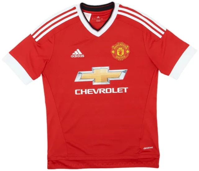 adidas 2015-16 Manchester United Home Shirt - 8/10 - (XL.Boys)