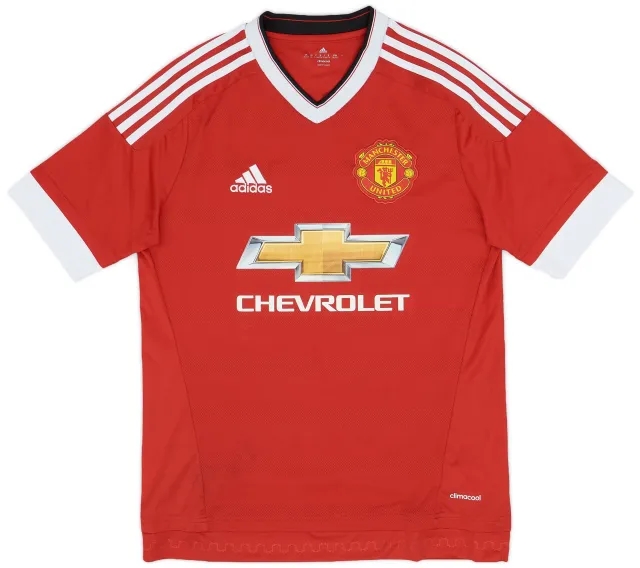 adidas 2015-16 Manchester United Home Shirt - 8/10 - (XL.Boys)