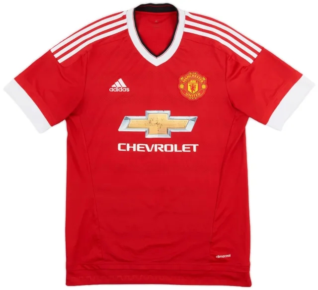 adidas 2015-16 Manchester United Home Shirt - 5/10 - (M)