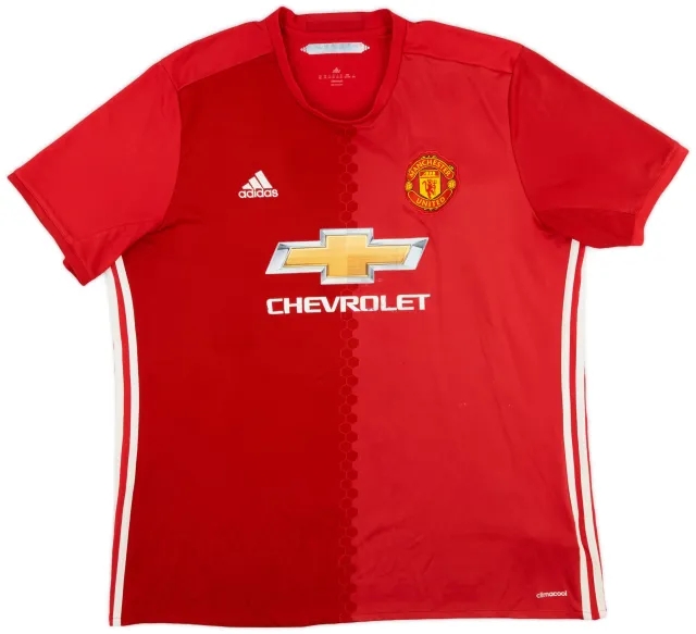 adidas 2016-17 Manchester United Home Shirt - 5/10 - (XXL)