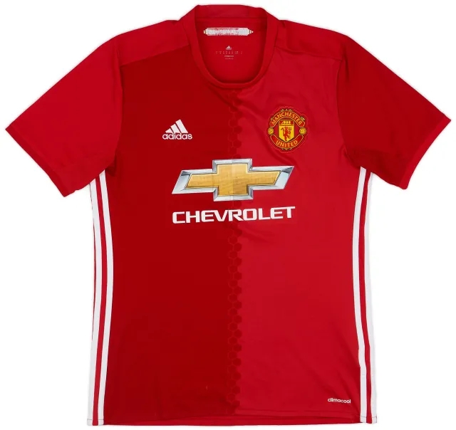 adidas 2016-17 Manchester United Home Shirt - 5/10 - (M)