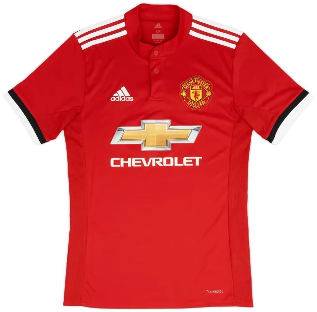 adidas 2017-18 Manchester United Home Shirt - 10/10 - (XS)
