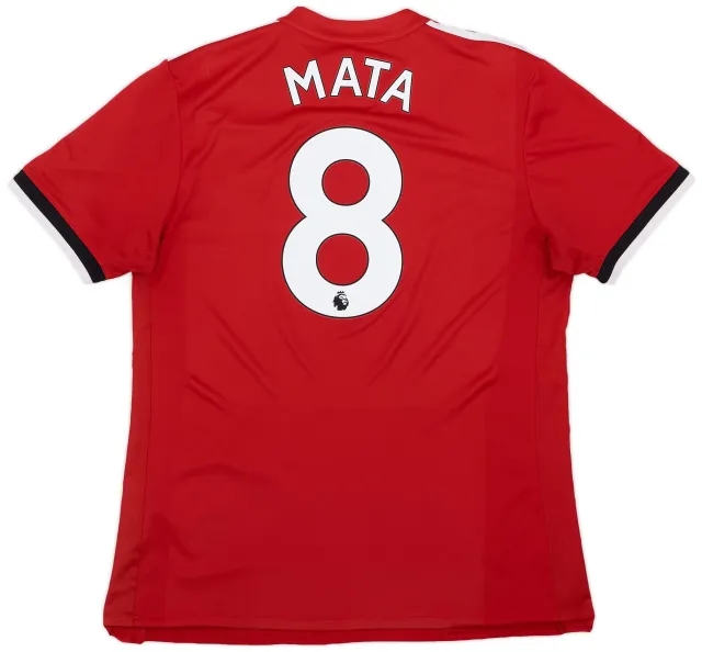 adidas 2017-18 Manchester United Home Shirt Mata #8 - 6/10 - (L)