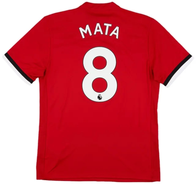 adidas 2017-18 Manchester United Home Shirt Mata #8 (M)