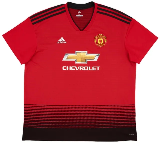adidas 2018-19 Manchester United Home Shirt - 9/10 - (XXL)