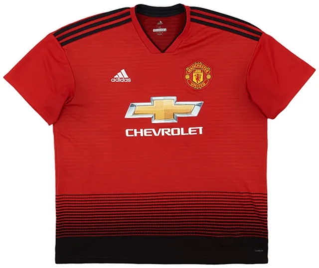 adidas 2018-19 Manchester United Home Shirt - 6/10 - (XL)