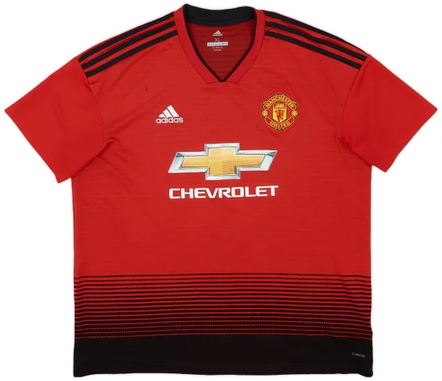 adidas 2018-19 Manchester United Home Shirt - 6/10 - (XL)