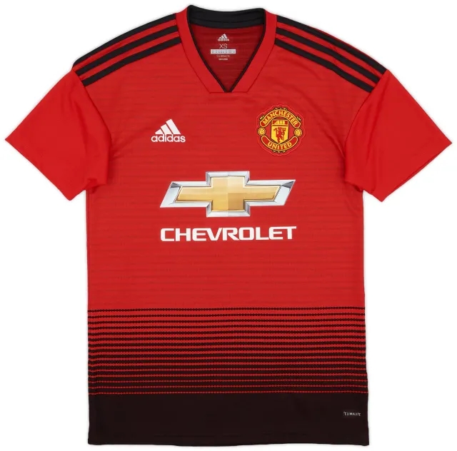 adidas 2018-19 Manchester United Home Shirt - 10/10 - (XS)