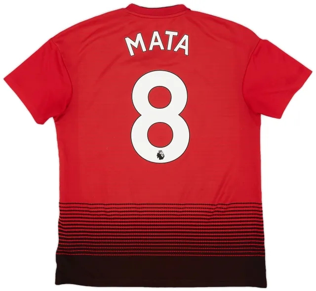 adidas 2018-19 Manchester United Home Shirt Mata #8 - 5/10 - (M)