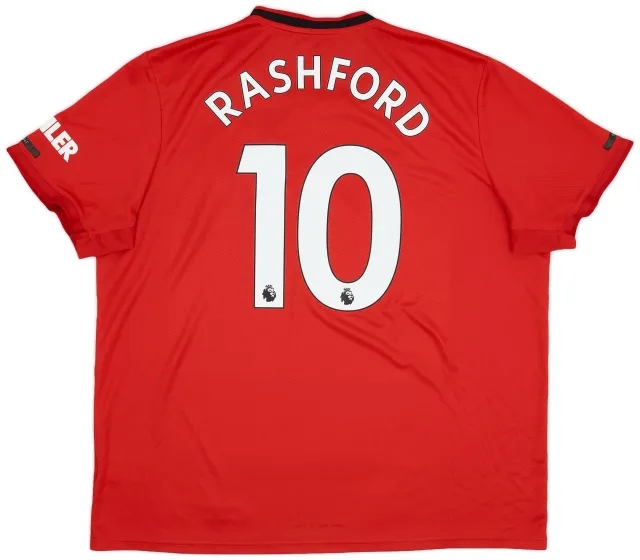 adidas 2019-20 Manchester United Home Shirt Rashford #10 - 7/10 - (XXL)