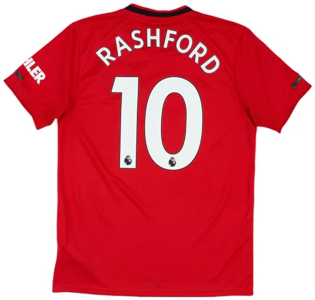 adidas 2019-20 Manchester United Home Shirt Rashford #10 - 8/10 - (M)