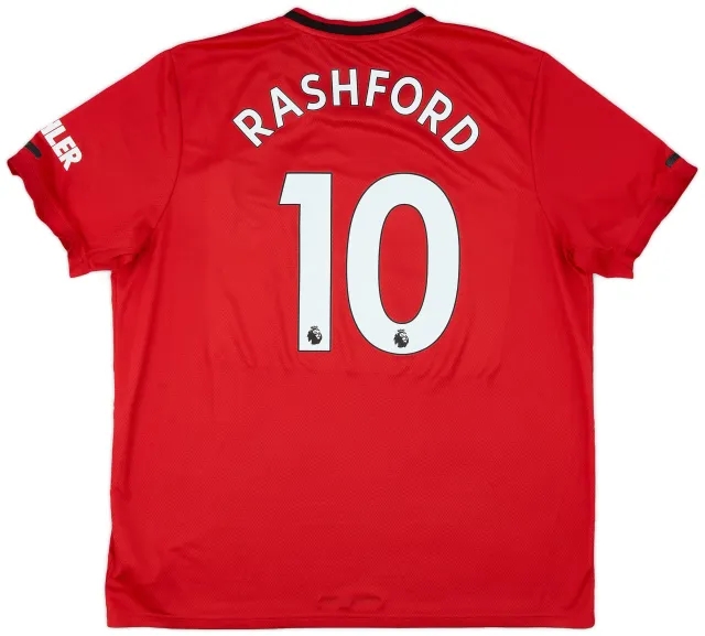 adidas 2019-20 Manchester United Home Shirt Rashford #10 - 8/10 - (XXL)