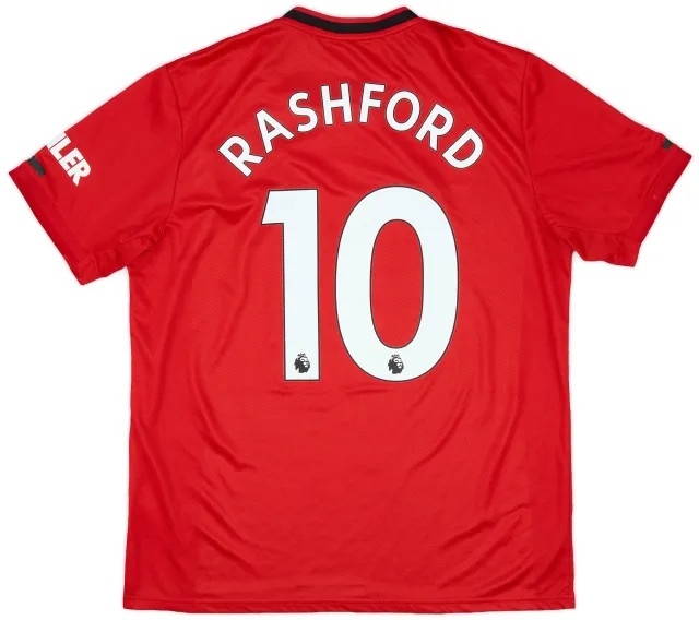 adidas 2019-20 Manchester United Home Shirt Rashford #10 - 8/10 - (L)