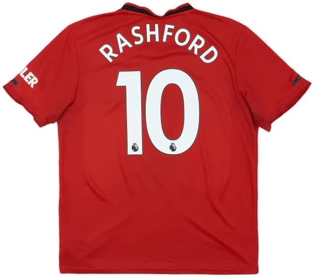 adidas 2019-20 Manchester United Home Shirt Rashford #10 - 5/10 - (L)