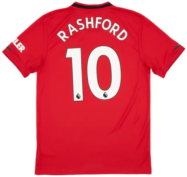 adidas 2019-20 Manchester United Home Shirt Rashford #10 - 9/10 - (M)