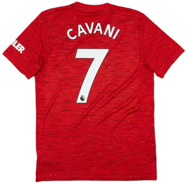 adidas 2020-21 Manchester United Home Shirt Cavani #7 - 9/10 - (M)