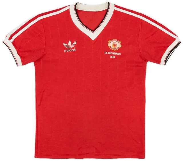 adidas 1983 Manchester United 'FA Cup Winners' Home Shirt - 6/10 - (S)