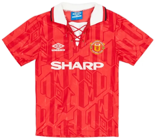 Umbro 1992-94 Manchester United Home Shirt - 8/10 - (S.Boys)