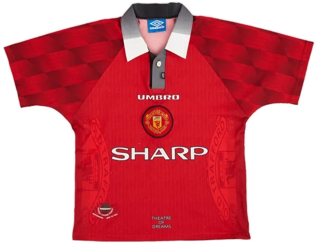 Umbro 1996-98 Manchester United Home Shirt - 6/10 - (Y)