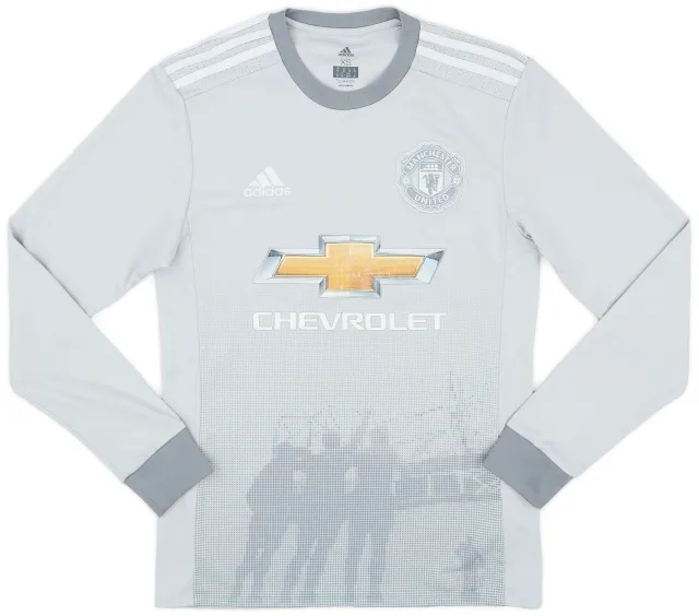 adidas 2017-18 Manchester United Third L/S Shirt - 7/10 - (XS)