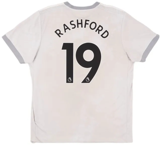 adidas 2017-18 Manchester United Third Shirt Rashford #19 - 5/10 - (XL)
