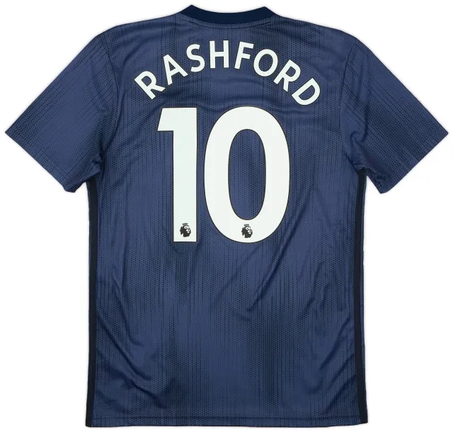 adidas 2018-19 Manchester United Third Shirt Rashford #10 - 8/10 - (S)