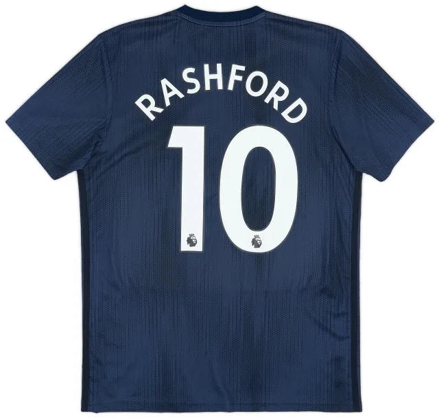 adidas 2018-19 Manchester United Third Shirt Rashford #10 - 8/10 - (M)