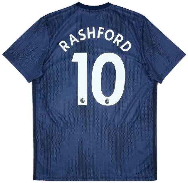 adidas 2018-19 Manchester United Third Shirt Rashford #10 - 9/10 - (L)