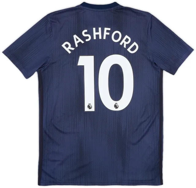 adidas 2018-19 Manchester United Third Shirt Rashford #10 - 8/10 - (M)