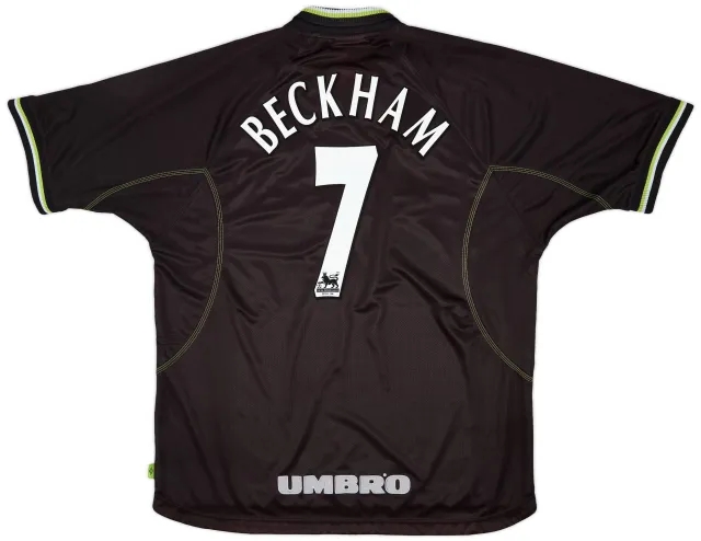Umbro 1998-99 Manchester United Third Shirt Beckham #7 - 6/10 - (XXL)