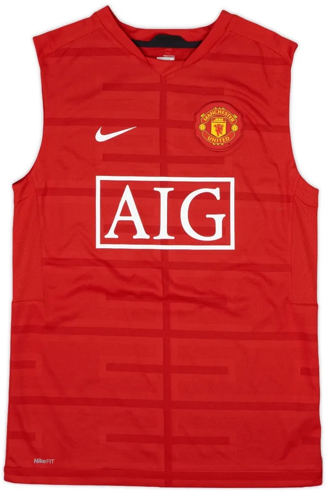 2009-10 Manchester United Nike Cotton Tee - 9/10 - (L)