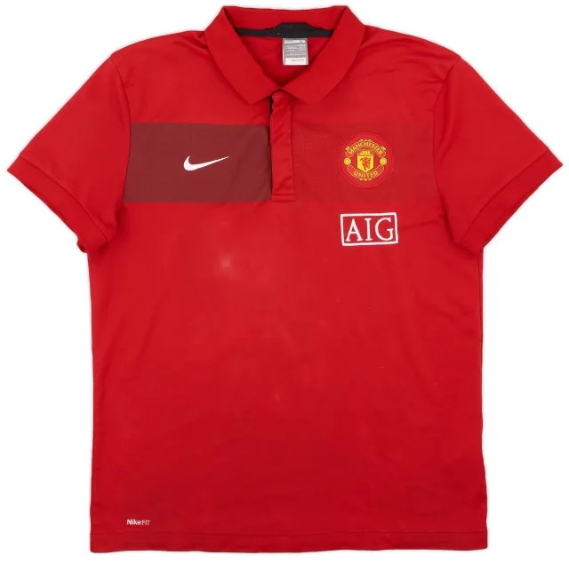 2009-10 Manchester United Nike Polo Shirt - 10/10 - (XL)