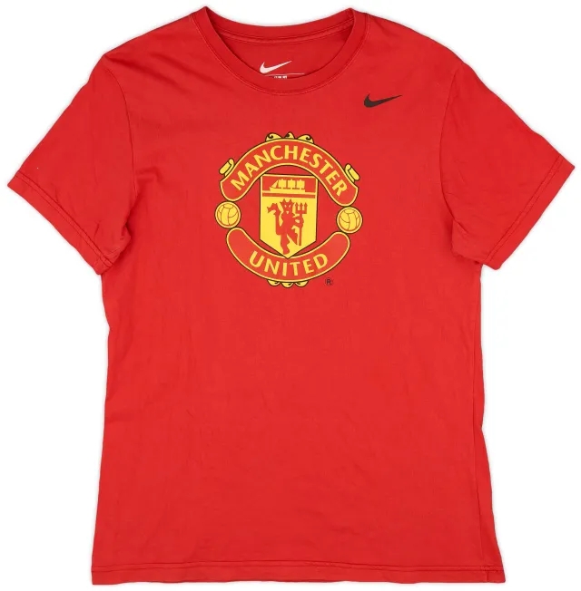 2013-14 Manchester United Nike Cotton Tee - 9/10 - (L)