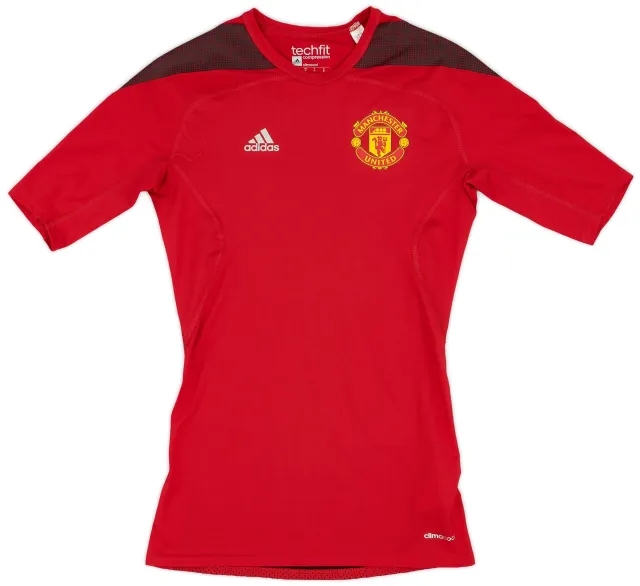 2015-16 Manchester United adidas TechFit Compression Shirt - 9/10 - (M)