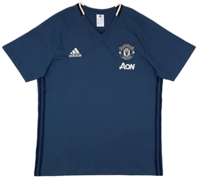 2016-17 Manchester United adidas Cotton Tee - 8/10 - (XL)