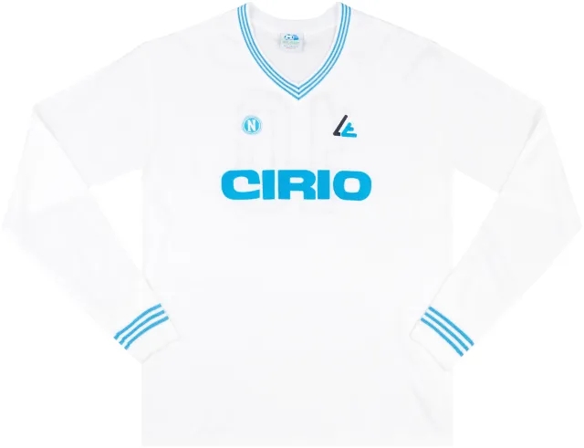 1984-85 Napoli Linea Time-Reissue Away L/S Shirt #10 (Maradona) L