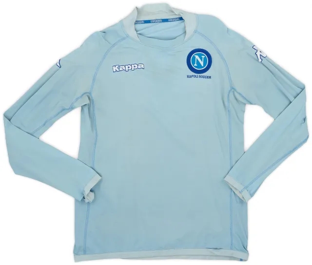 Kappa 2005-06 Napoli Home L/S Shirt - 4/10 - (L)