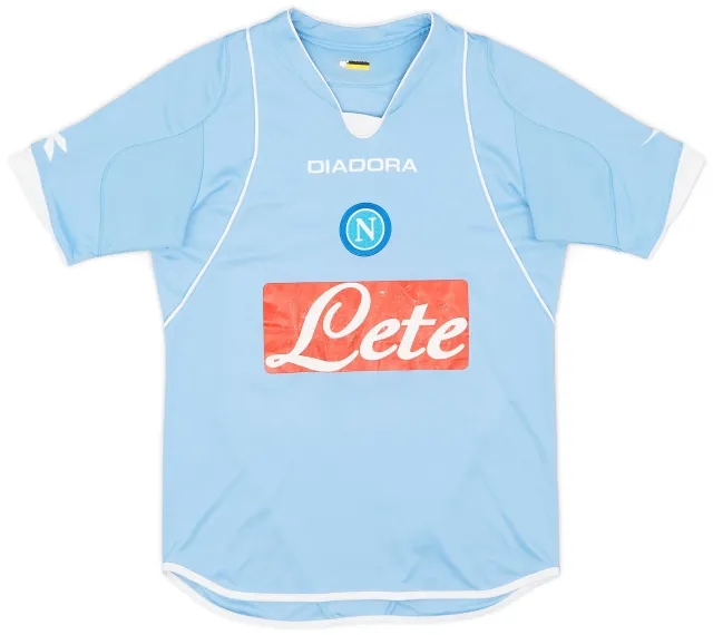 Diadora 2007-08 Napoli Home Shirt - 7/10 - (S)