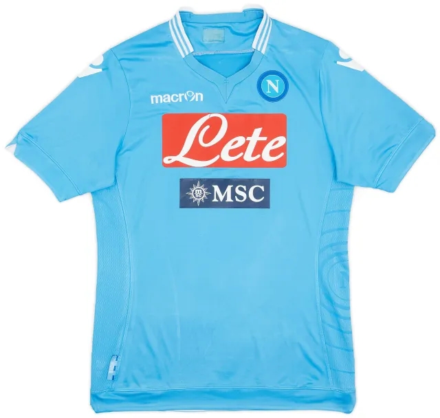 Macron 2013-14 Napoli Home Shirt - 5/10 - (M)