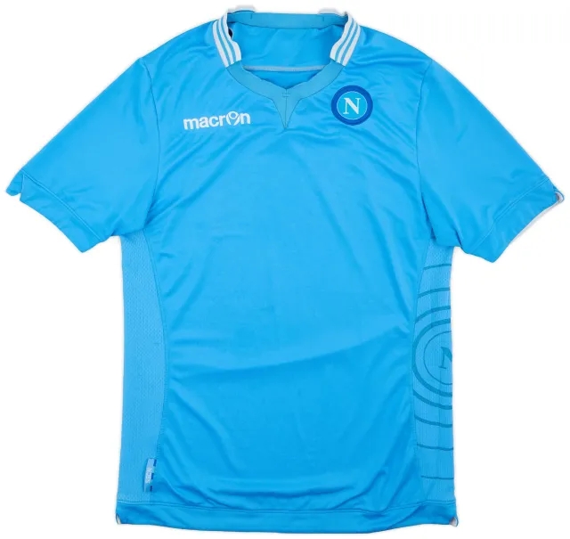 Macron 2013-14 Napoli Home Shirt - 7/10 - (XL)