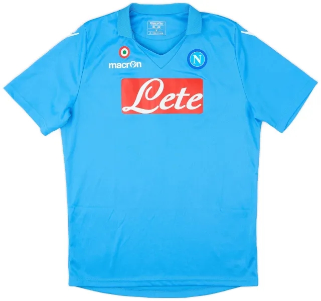 Macron 2014-15 Napoli Home Shirt - 6/10 - (XL.Boys)