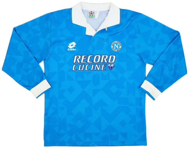 Lotto 1994-96 Napoli Home L/S Shirt - 7/10 - (M)